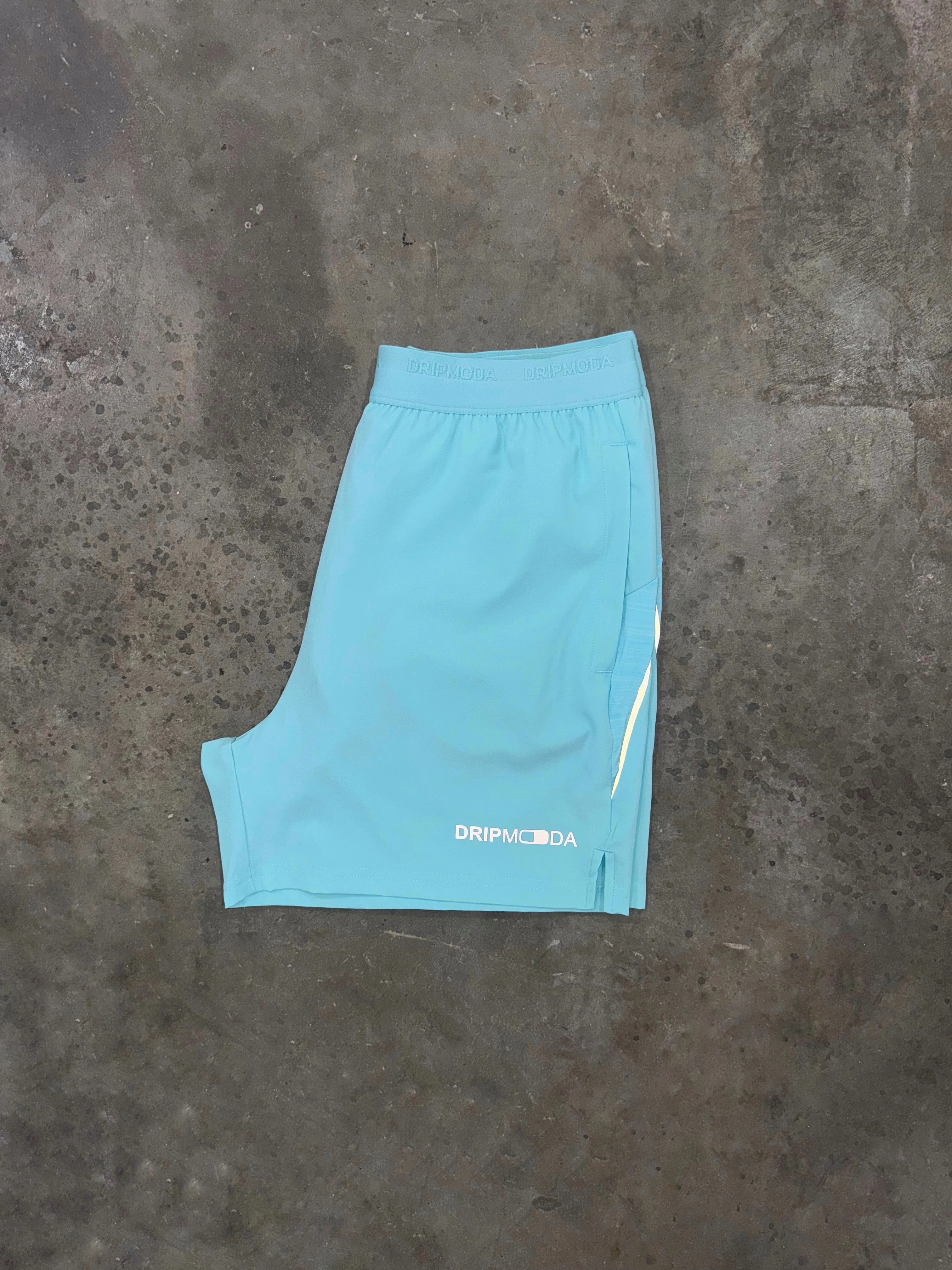 Dripmoda Panel Short - Turquoise