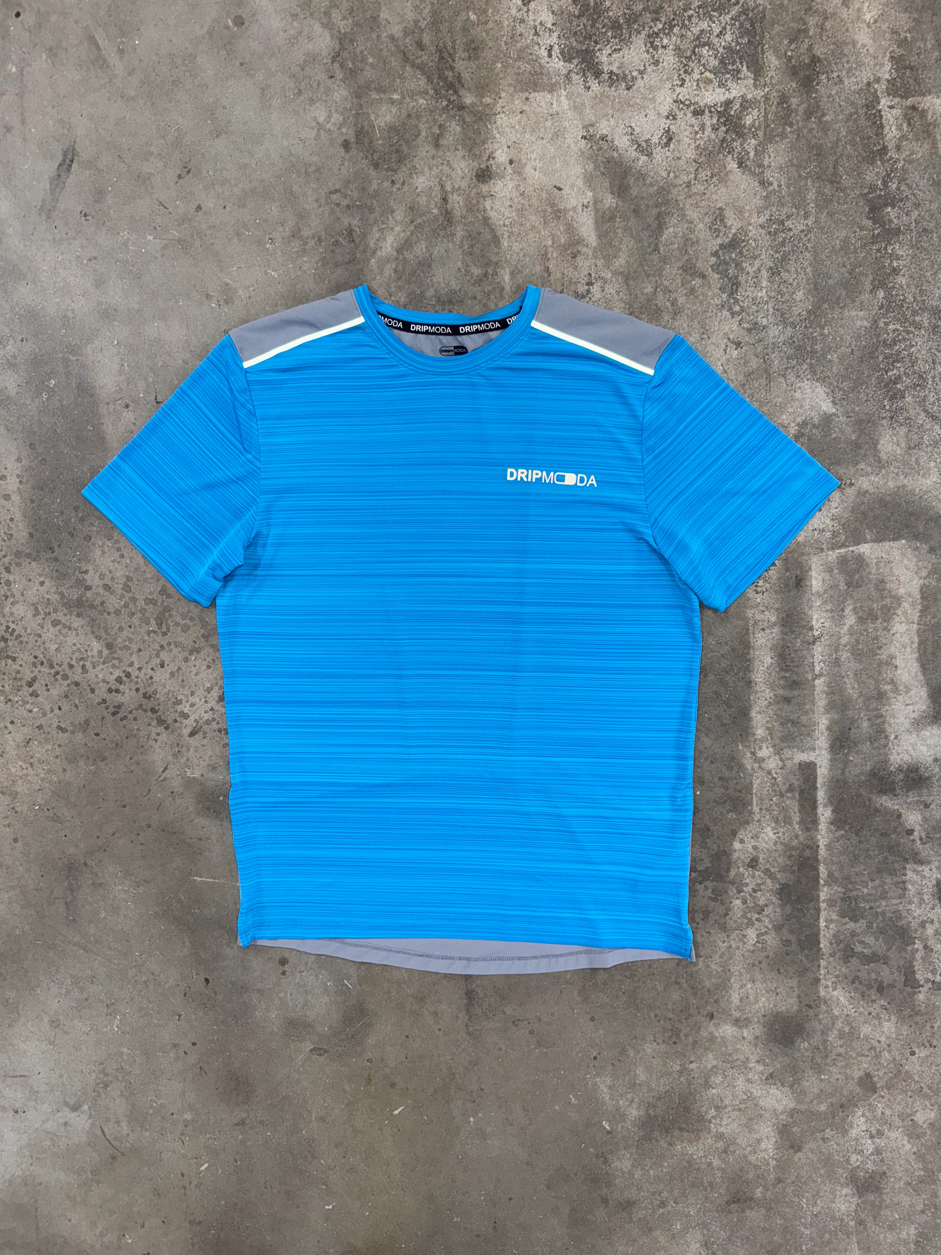 Dripmoda Panel T Shirt - Blue