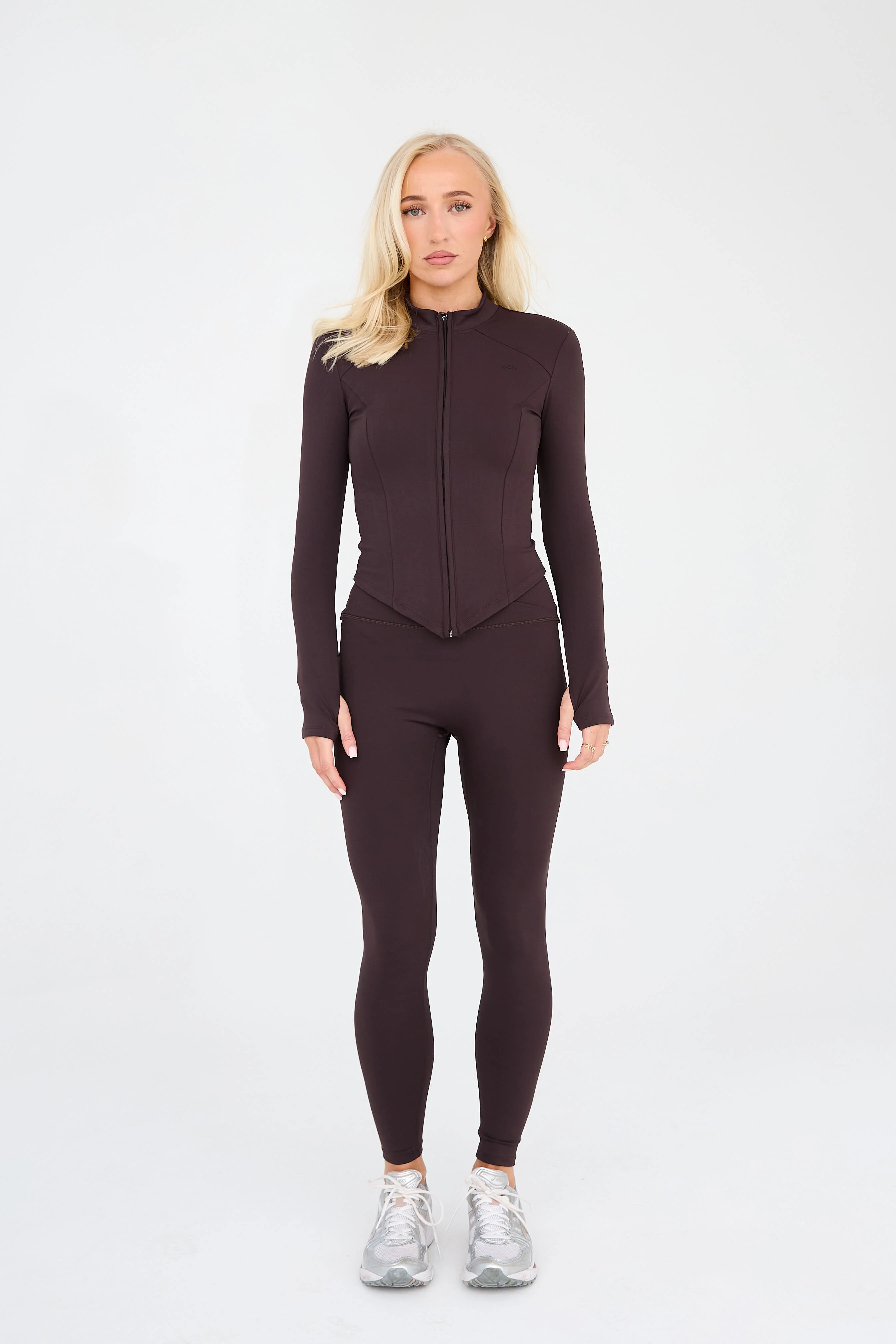 MDA Core Cocoa Zip Up Set - Zip Up Jacket / Wrap Leggings - Image 6