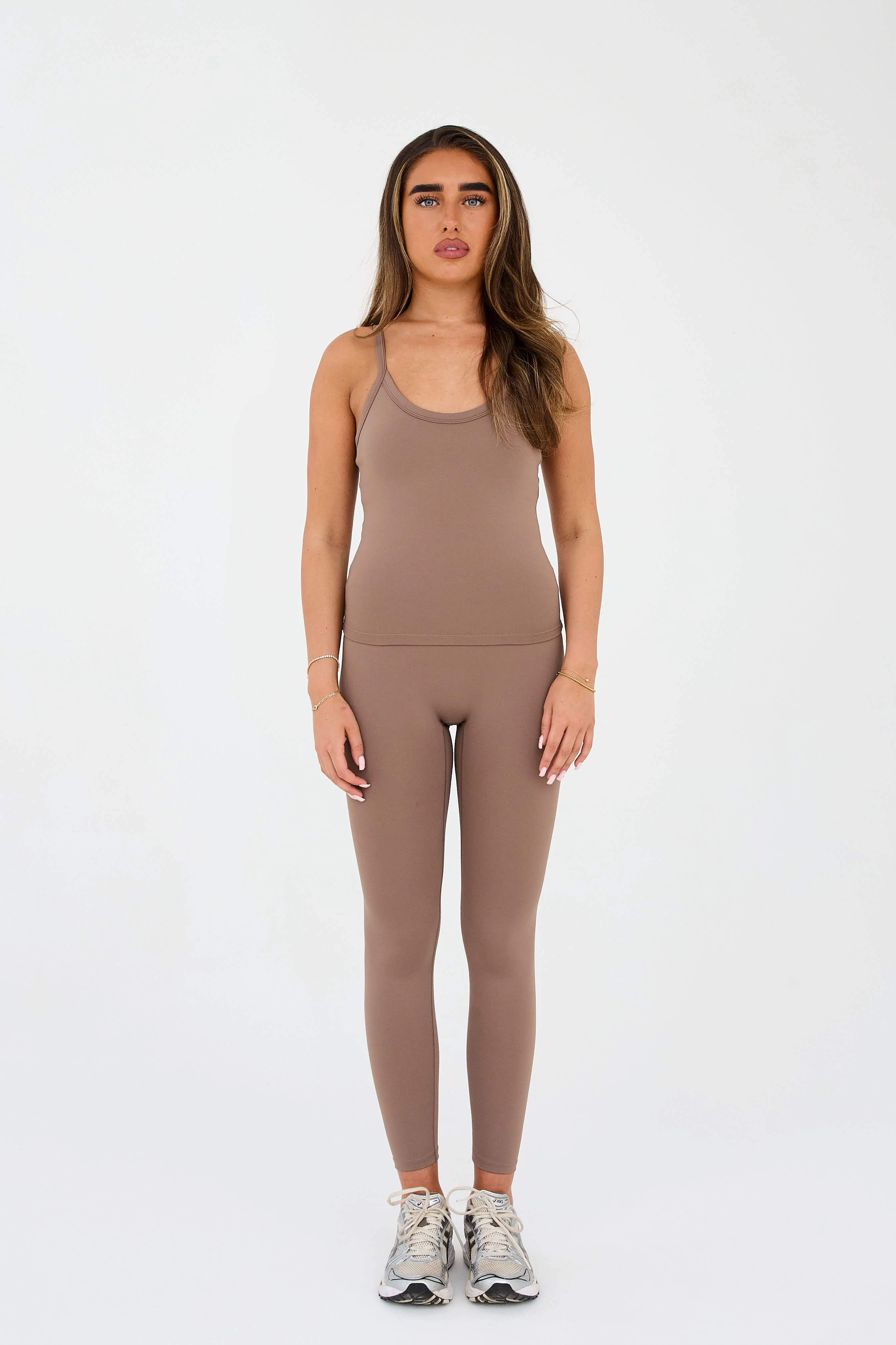 MDA Core Fawn 3 Piece Sculpt Set - Zip Up Jacket / Sculpt Vest Top / Wrap Leggings - Image 3