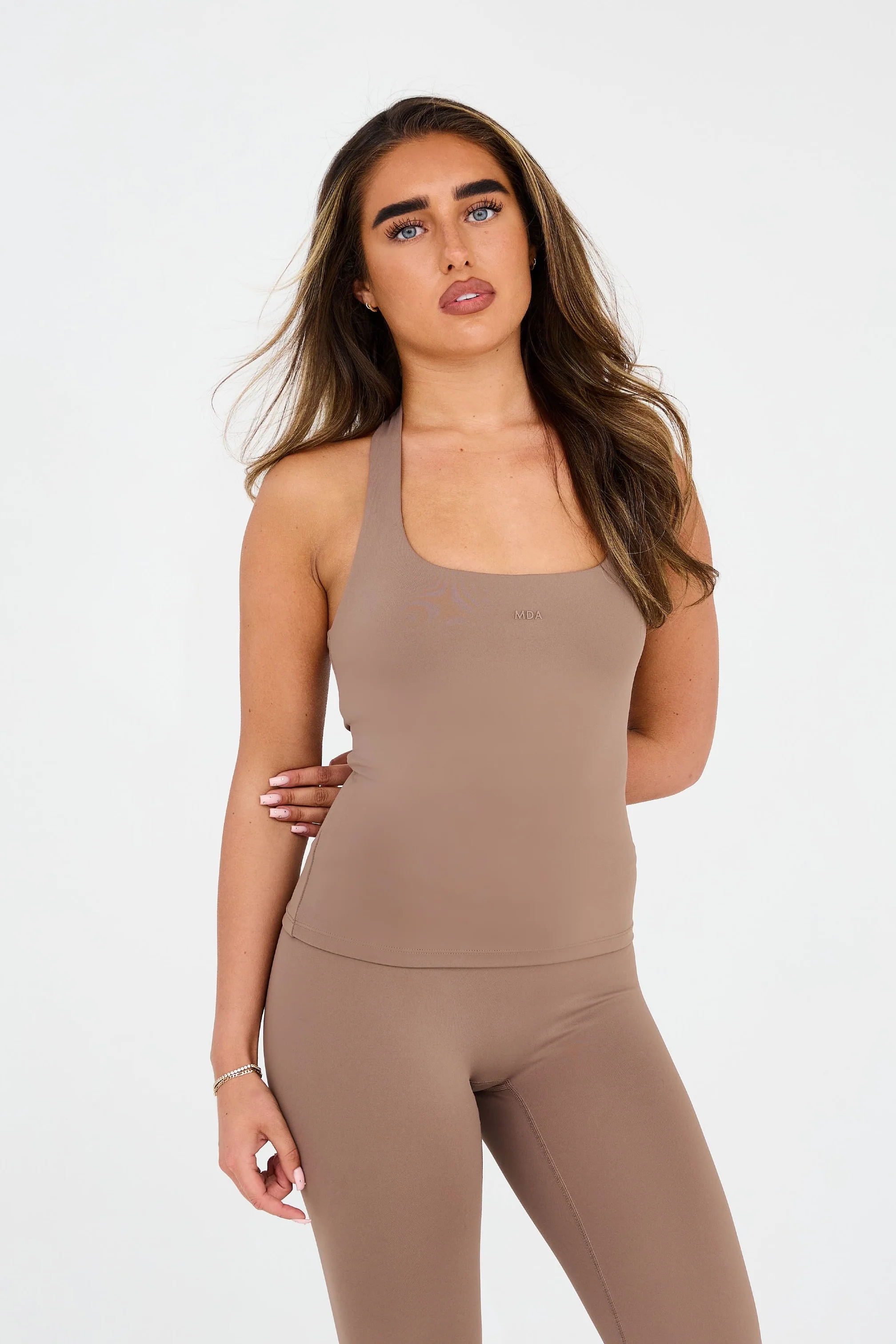 MDA Core Fawn Halter Set - Halter Top / Wrap Leggings - Image 2