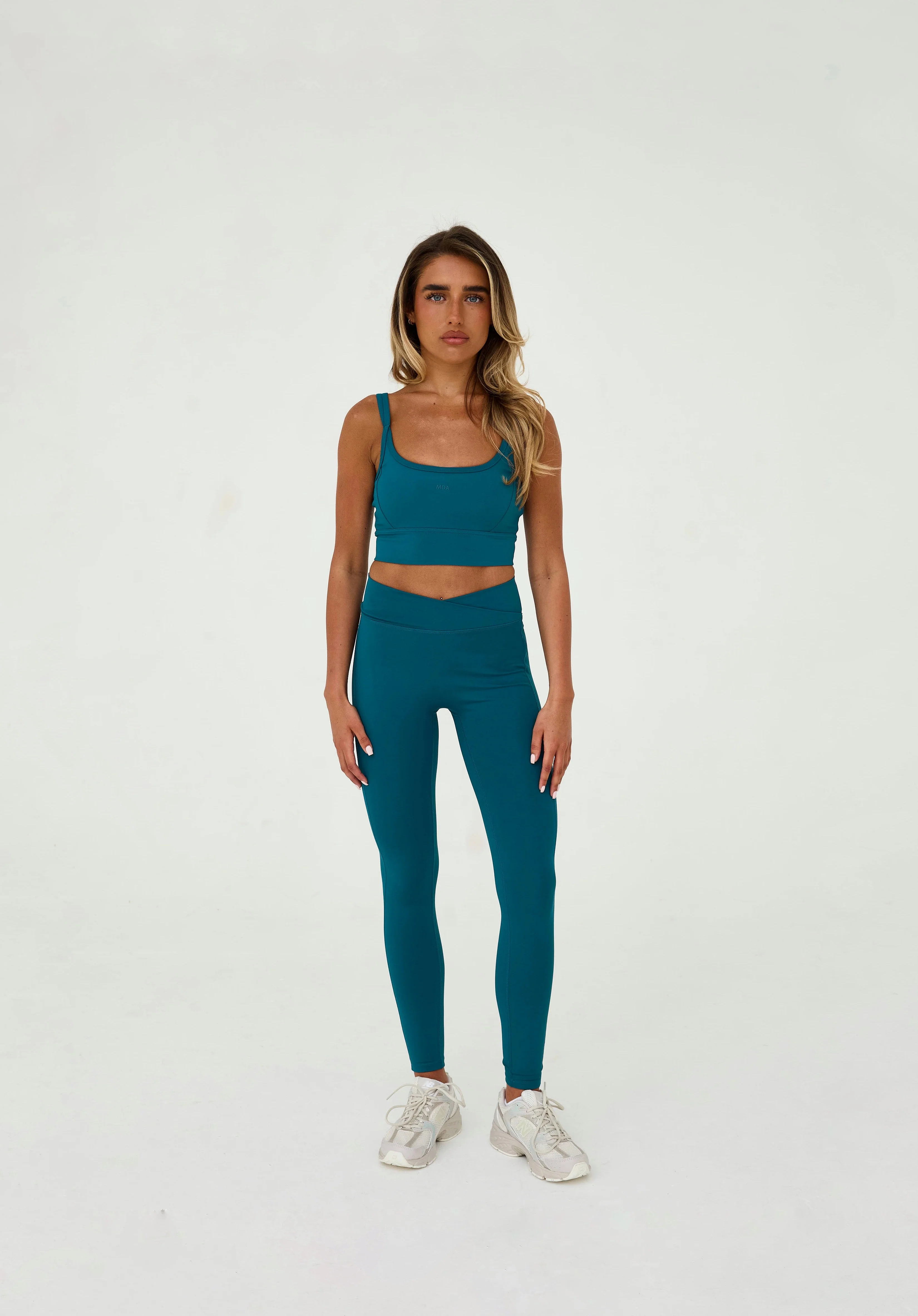 MDA Core Forest Set - Double Strap Bra & Wrap Leggings