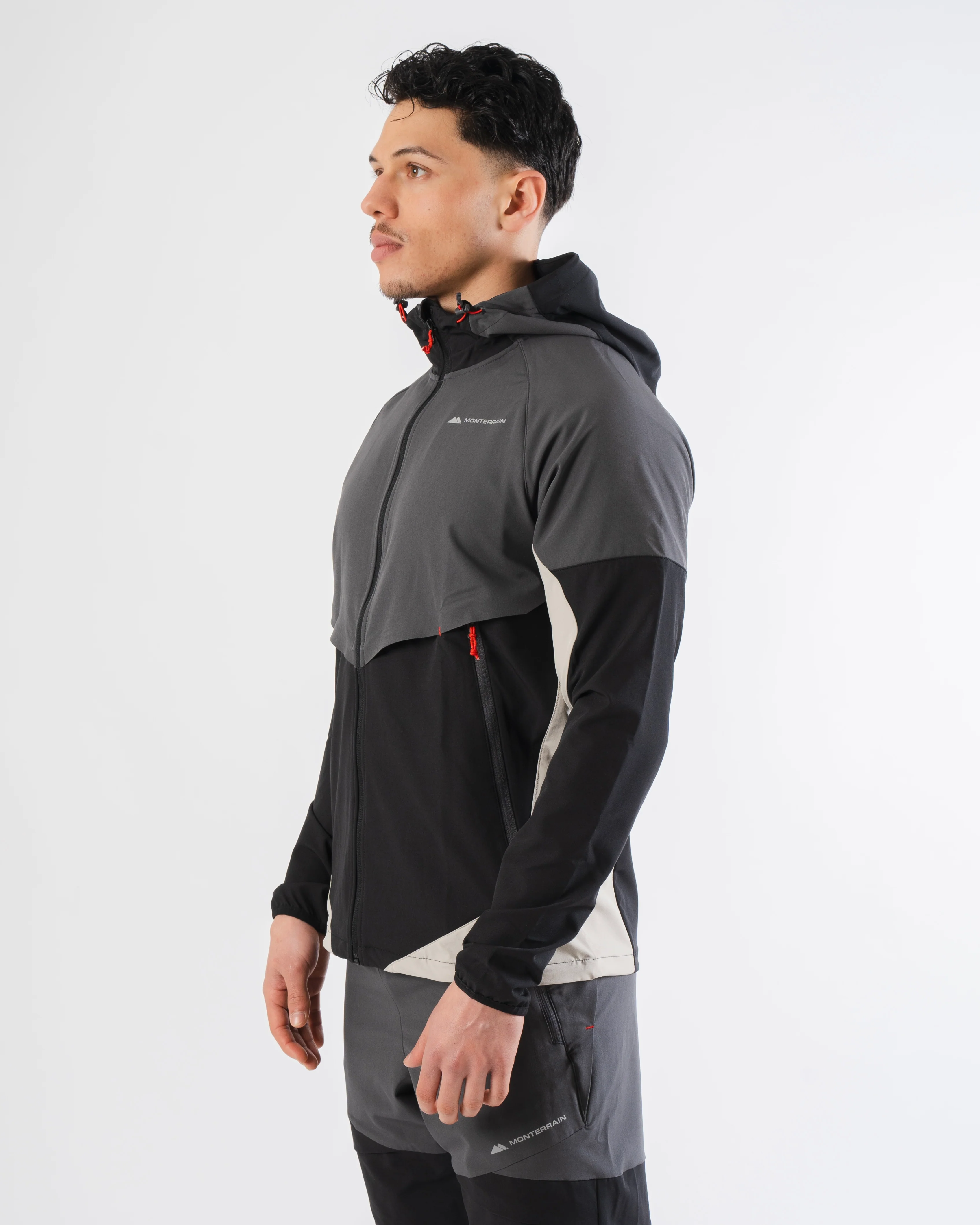 Monterrain Vault Woven Jacket - Black / Fossil - Image 4