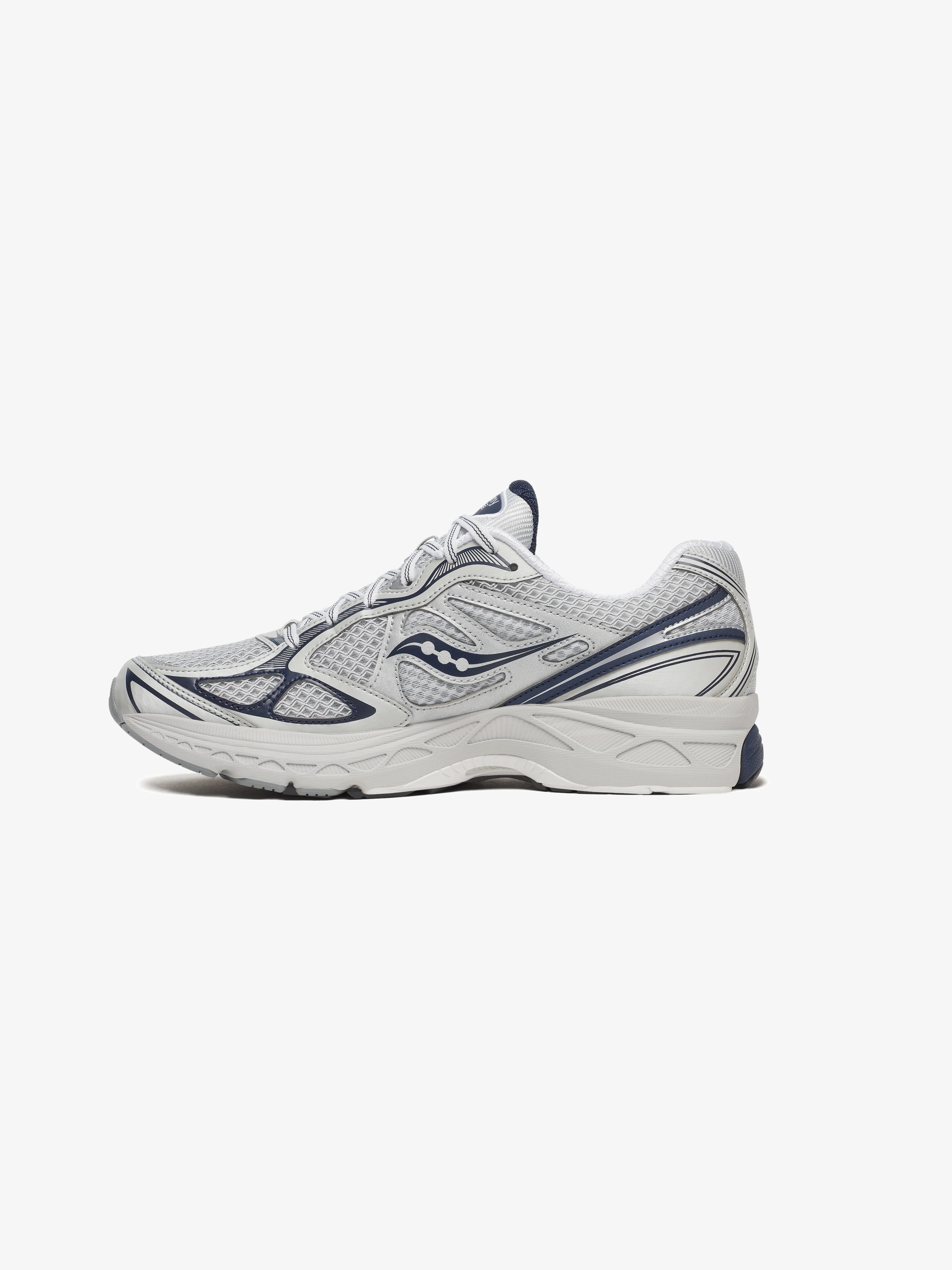 Saucony Progrid Guide 7 Trainer - Oyster / Navy - Image 5