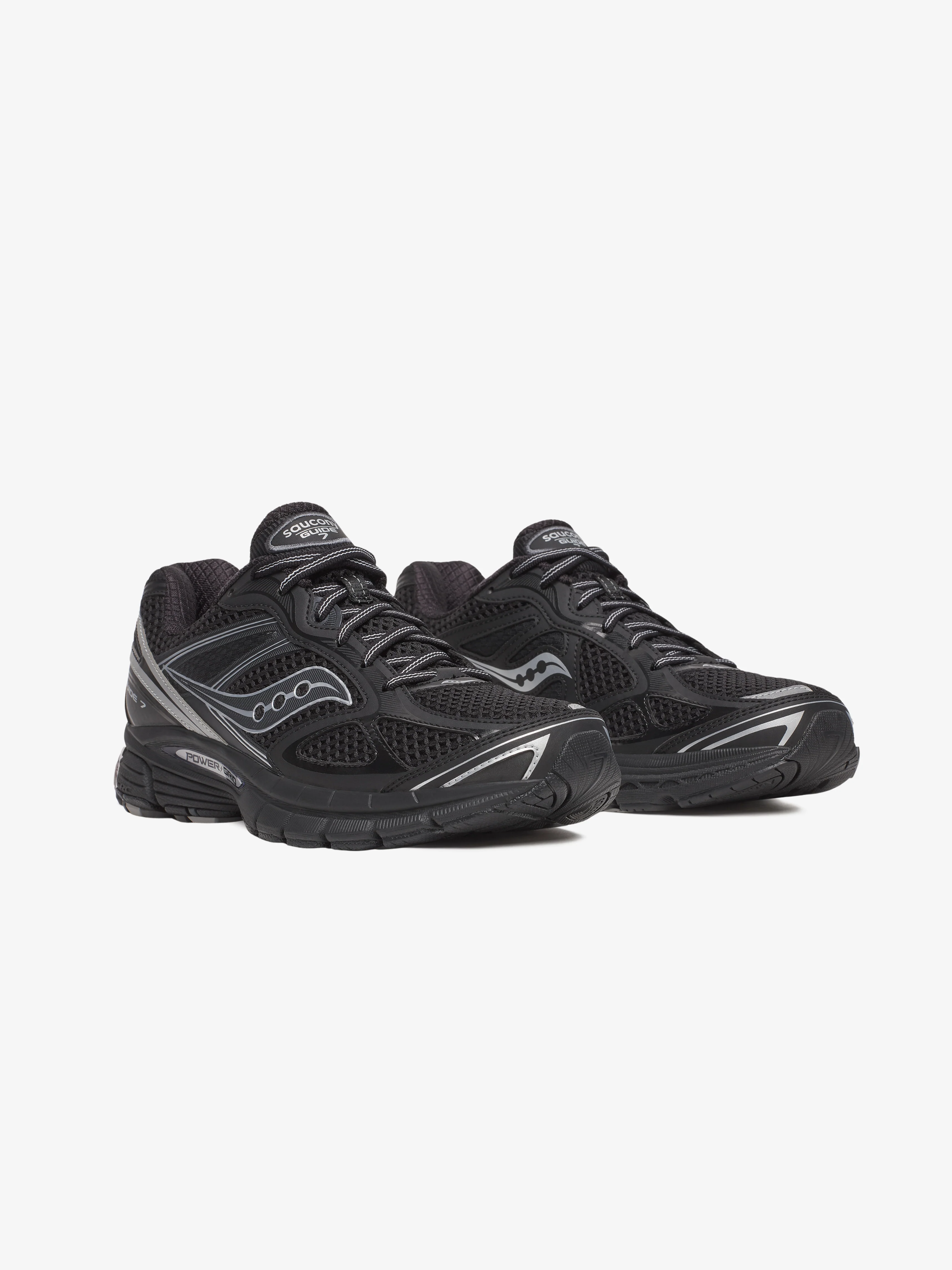 Saucony Progrid Guide 7 Trainer - Black / Silver - Image 2