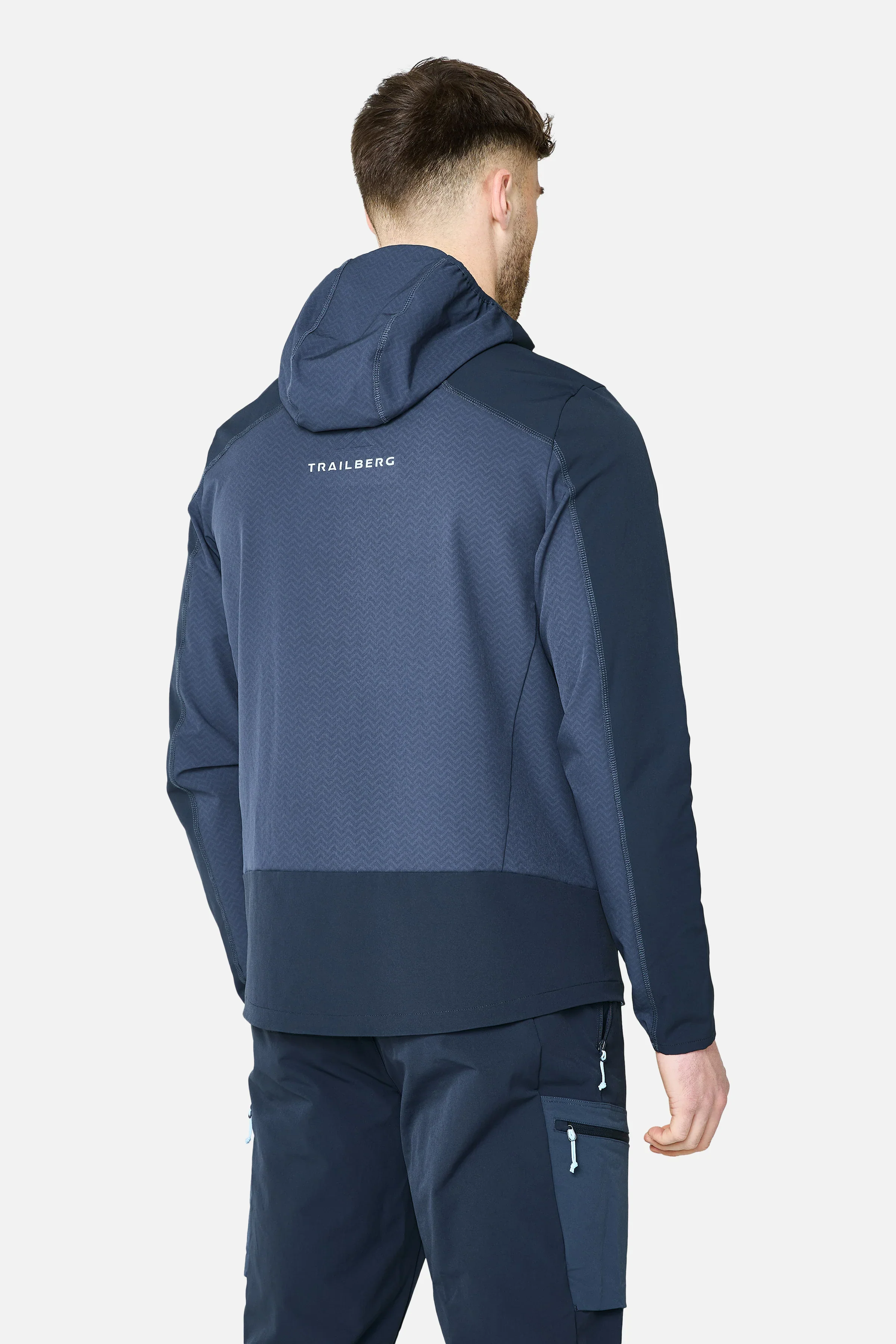 Trailberg Caldera Grid Fleece Jacket - Deep Ocean - Image 4