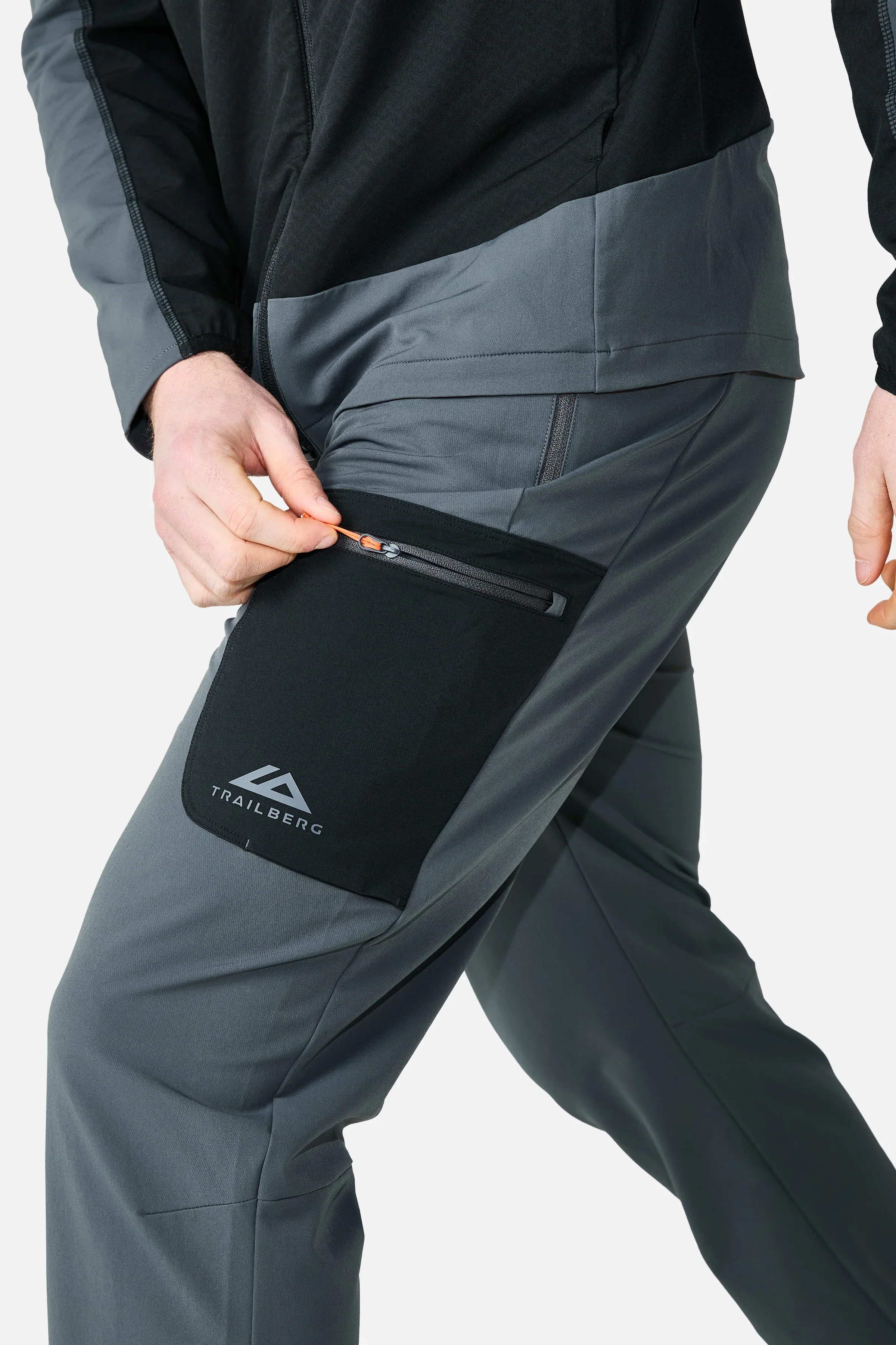 Trailberg Caldera Outdoor Pant - Black / Volcano - Image 3