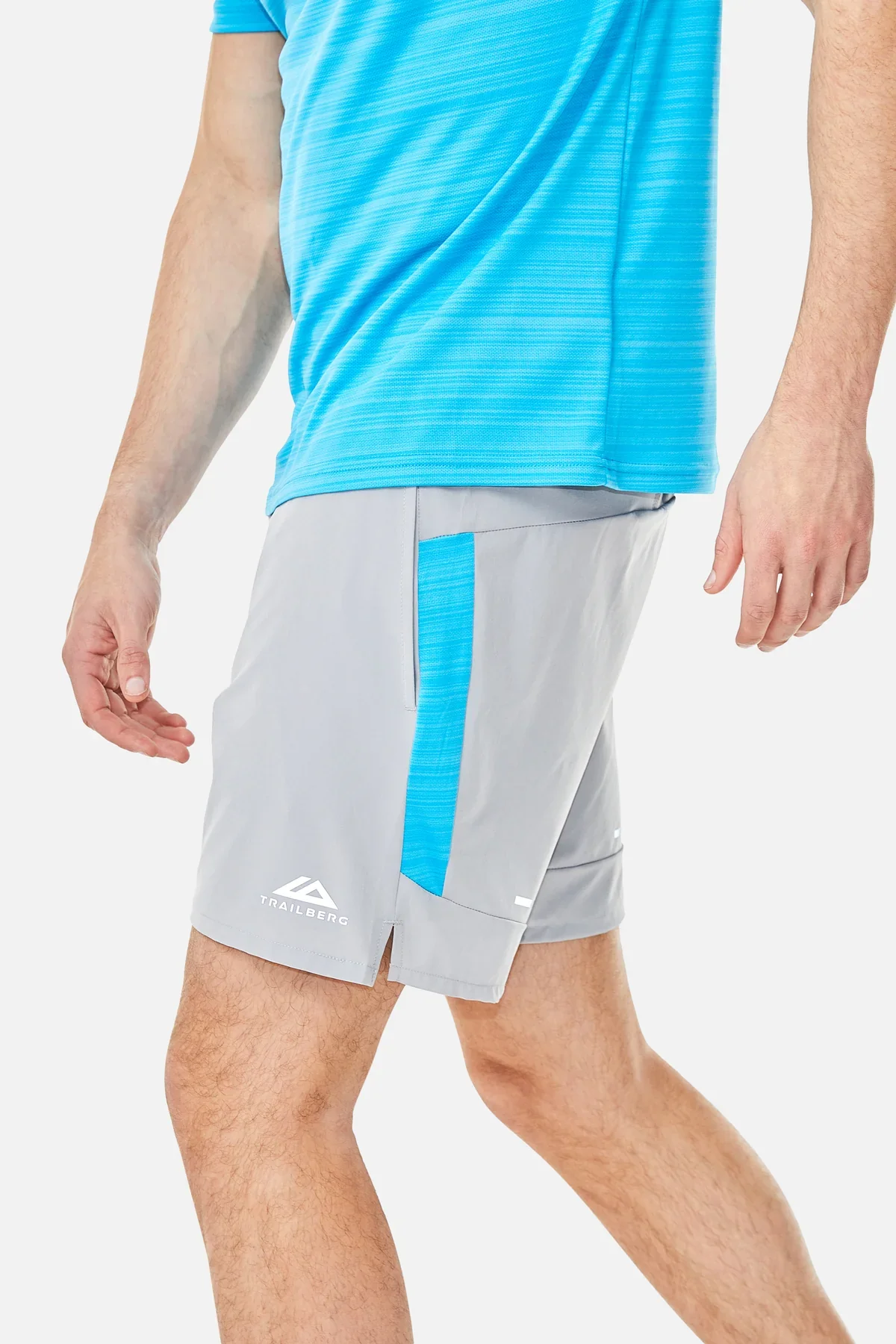 Trailberg Cloud SS25 Short - Grey / Atomic Blue - Image 2