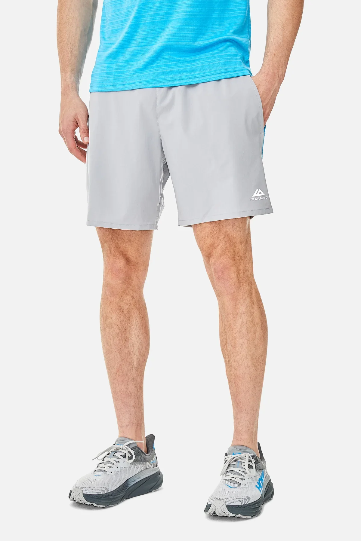 Trailberg Cloud SS25 Short - Grey / Atomic Blue - Image 3