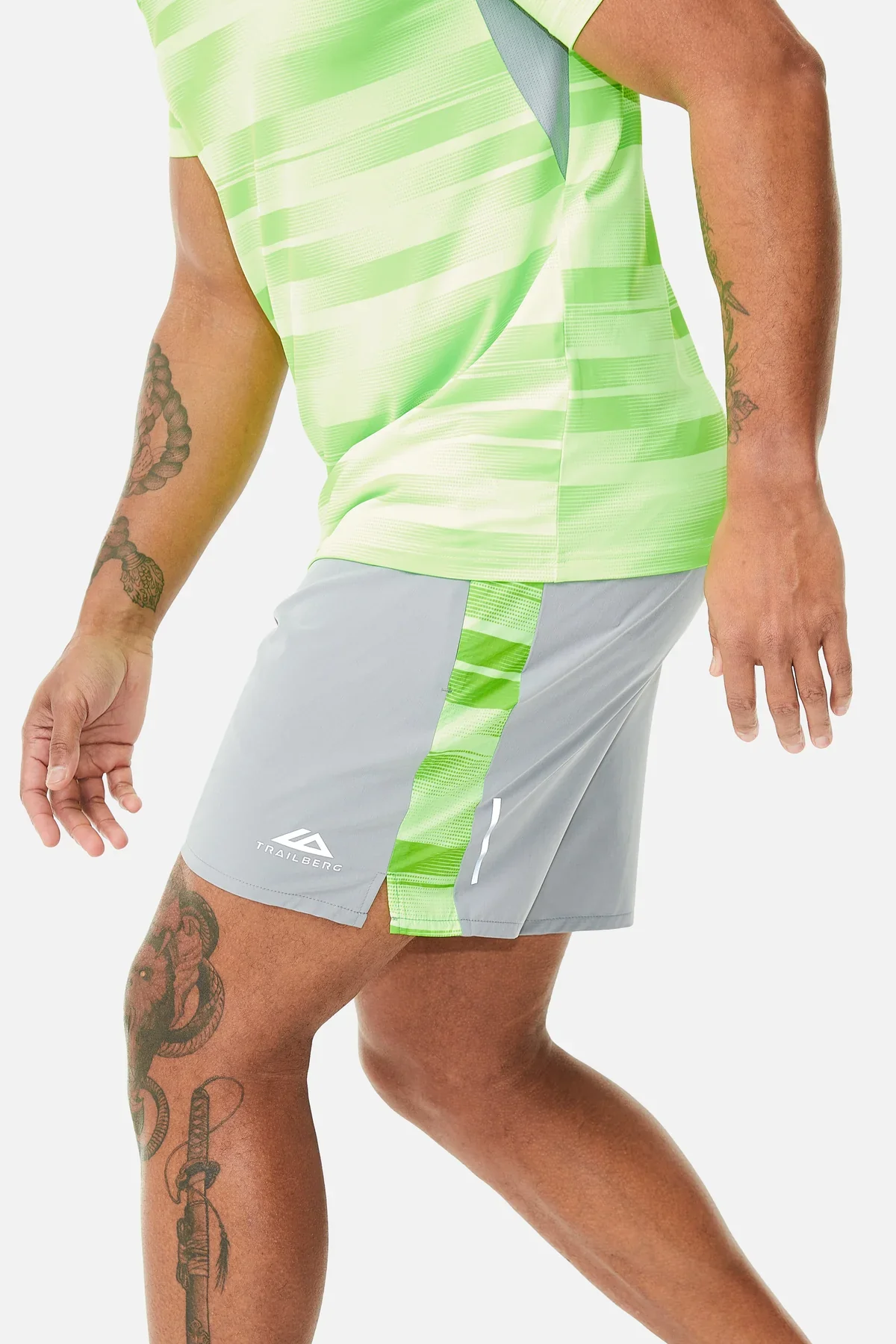 Trailberg Dimension 2.0 Short - Grey Moon / Neon Lime - Image 3