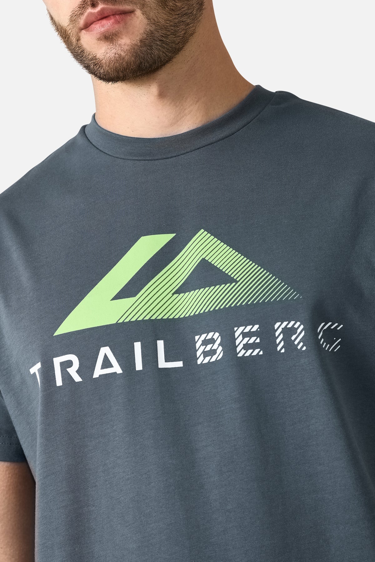 Trailberg Fraction Cotton T Shirt - Storm Grey - Image 3