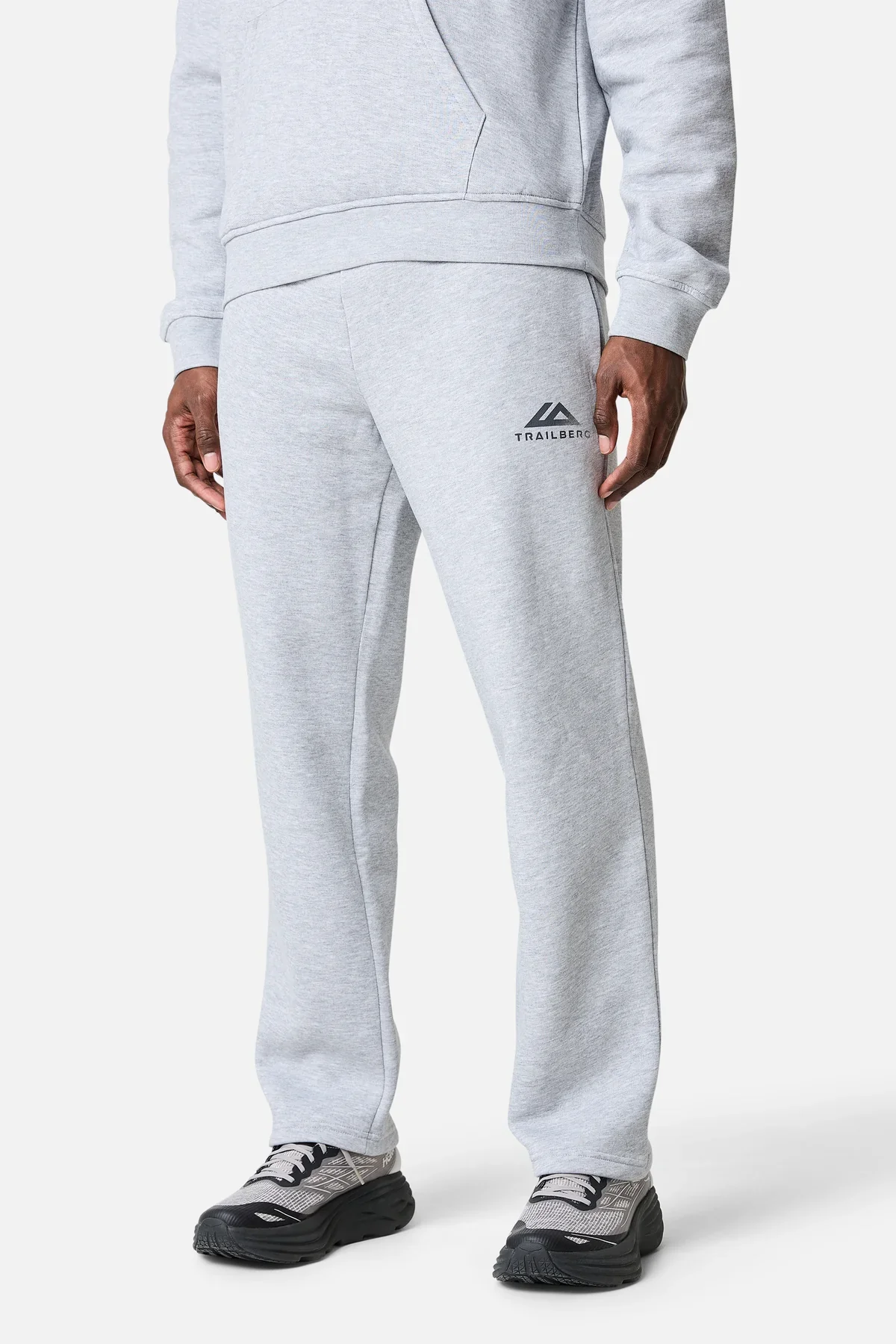 Trailberg Fraction Straight Leg Jogger - Marl Grey - Image 2