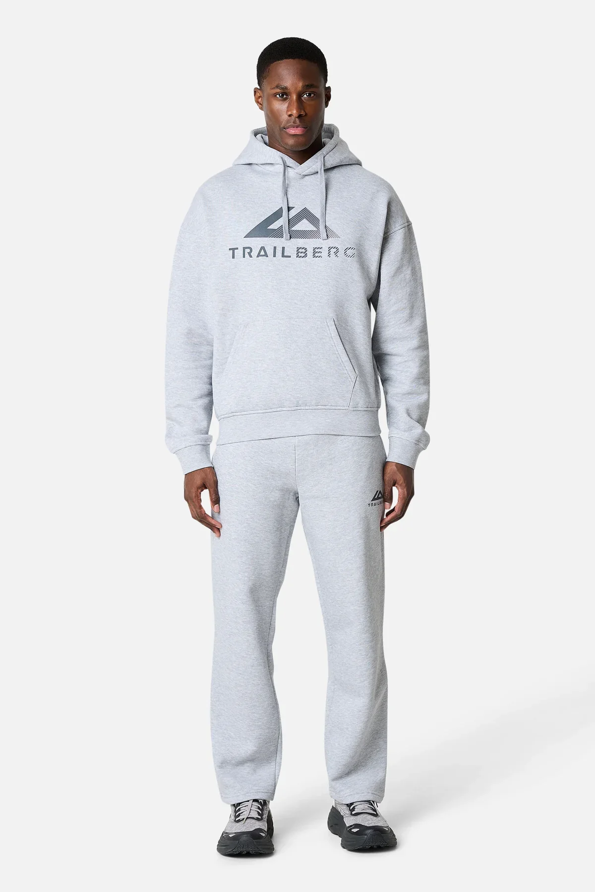 Trailberg Fraction Straight Leg Jogger - Marl Grey - Image 4