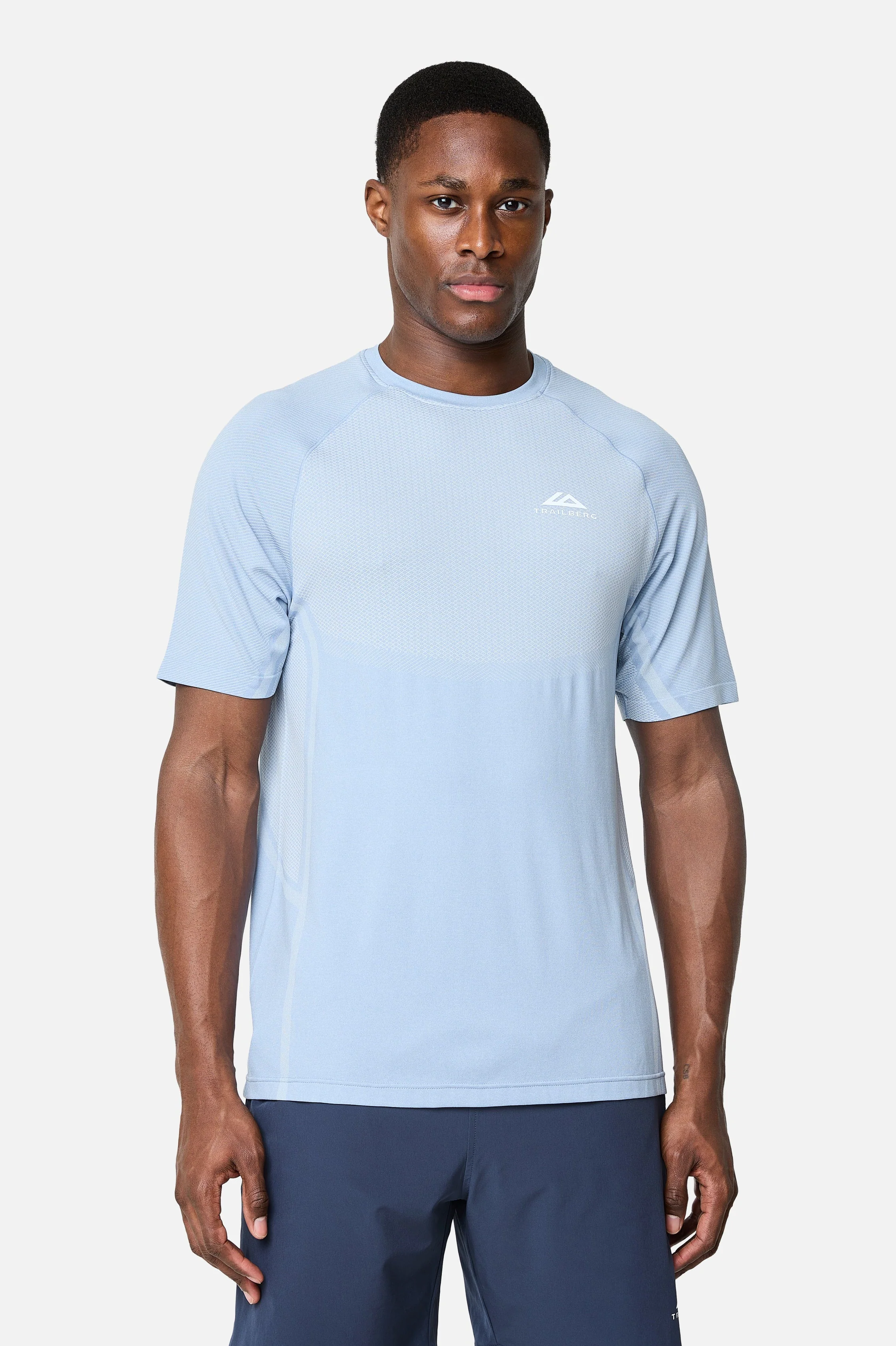 Trailberg Fusion Seamless T Shirt - Dune Blue - Image 2