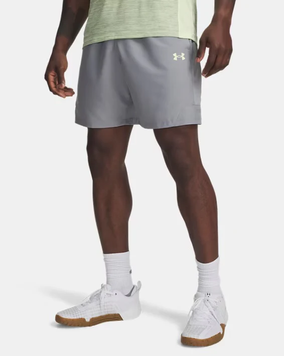 Under Armour Tech Utility Shorts - Lumos Lime / Grey - Image 2
