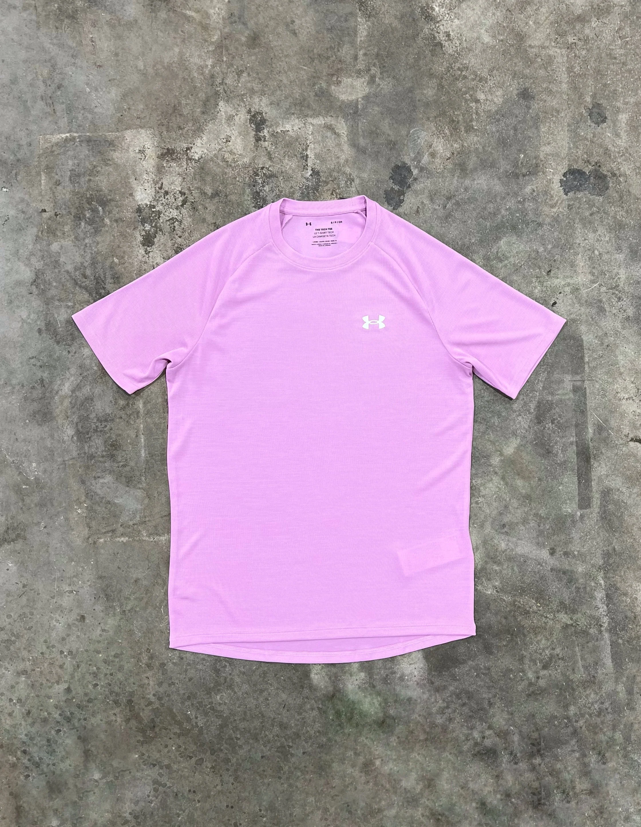 Under Armour Textured T Shirt -  Pink