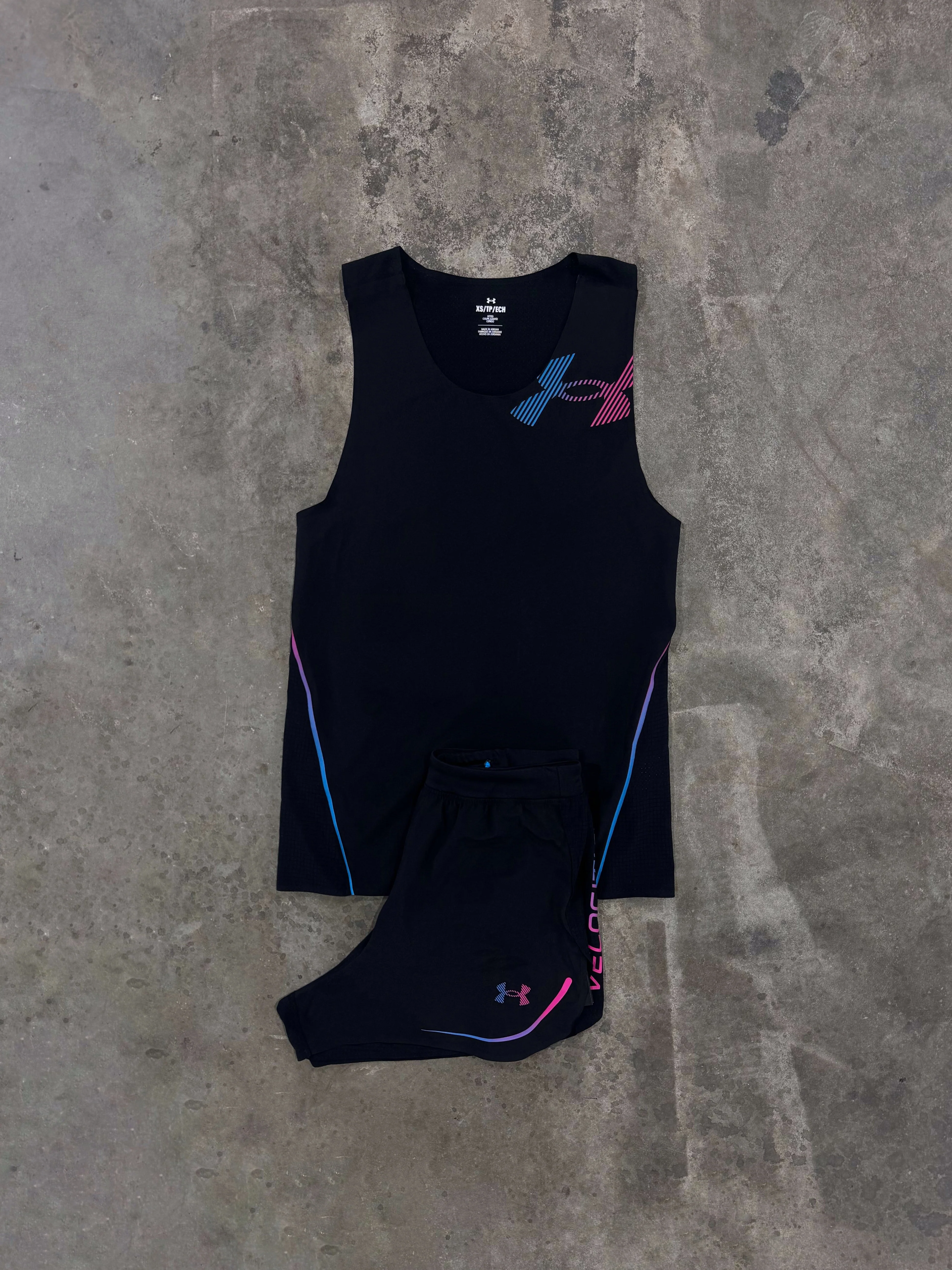 Under Armour Velociti Elite Black Set - Singlet / Short